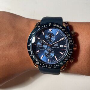 BENYAR Top Brand New Men Watches Leather Strap Luxury Waterproof